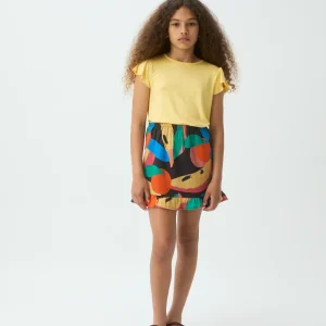 Falda corta de niña con estampado Tutti Frutti Big