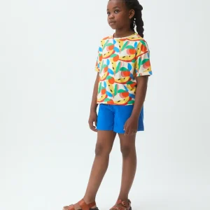 Camiseta de niña 100% algodón con estampado Tutti Frutti