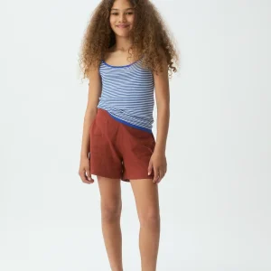 Shorts de niña 100% algodón marrón