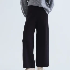 Pantalón básico de punto negro