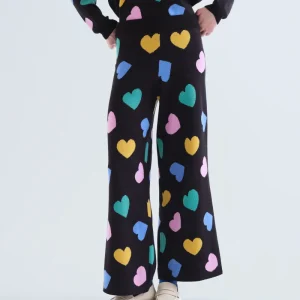Pantalón punto con estampado Candy