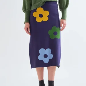 Falda midi con estampado Euphonia