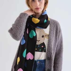 Bufanda de punto jacquard estampado Candy