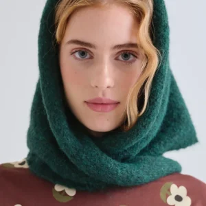 Bandana triangular verde oscuro