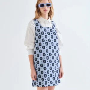 Vestido corto con estampado Inverness