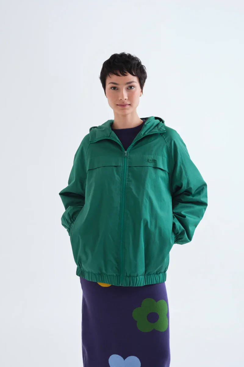 Chaqueta 100% algodón verde "CF" - Imagen 2