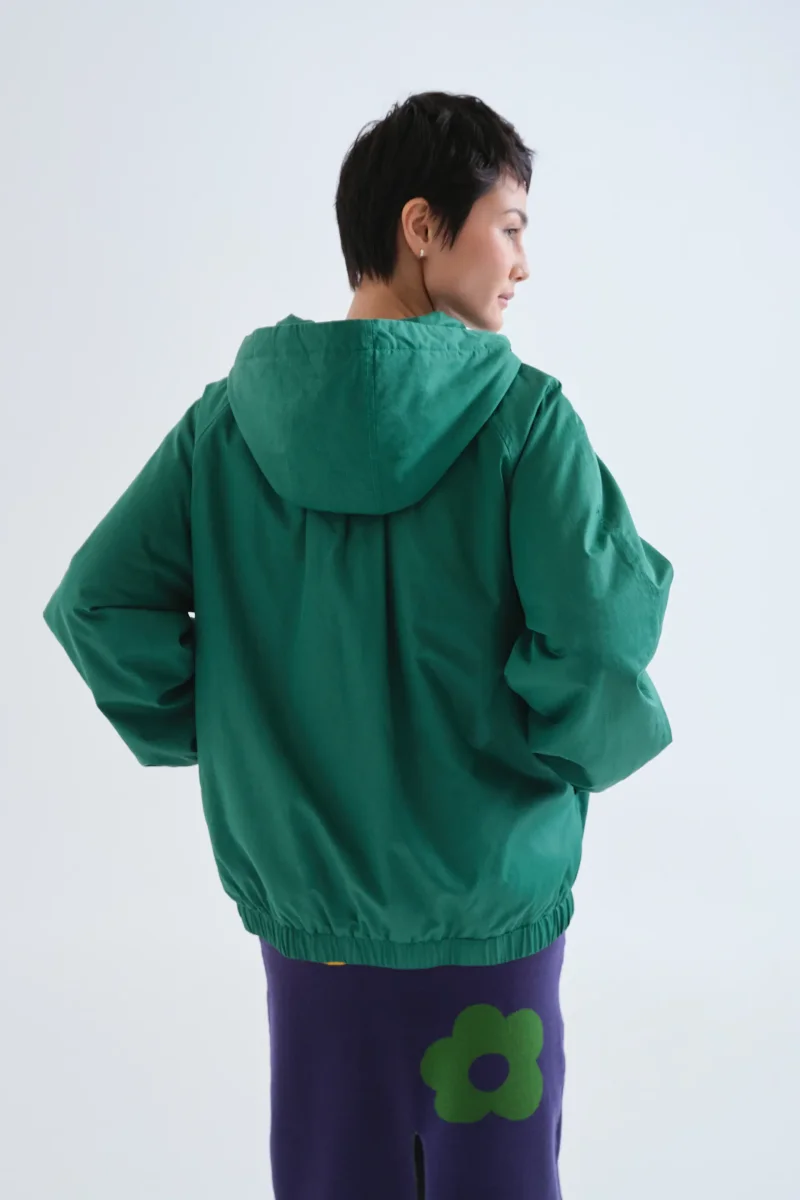 Chaqueta 100% algodón verde "CF" - Imagen 3