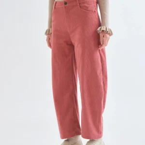 Pantalón de pana rosa
