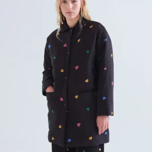 Abrigo acolchado con estampado Candy