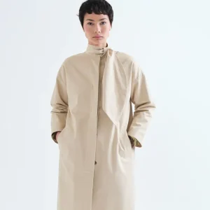 Trench lazado beige