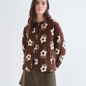 Chaqueta acolchada con estampado Santini