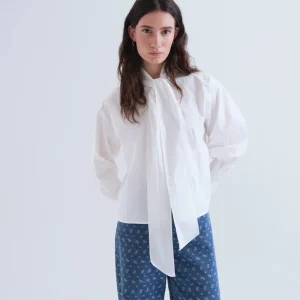 Camisa  lazada 100% algodón blanco