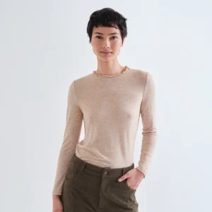 Camiseta básica beige
