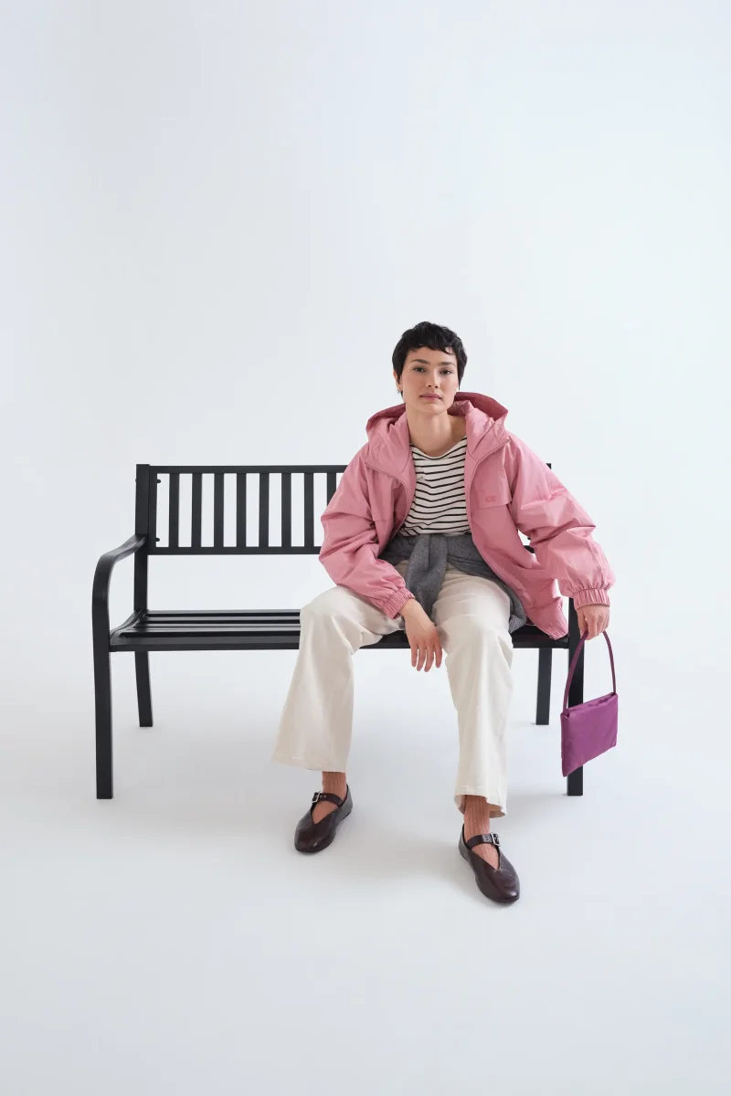 Chaqueta 100% algodón rosa "CF" - Imagen 6