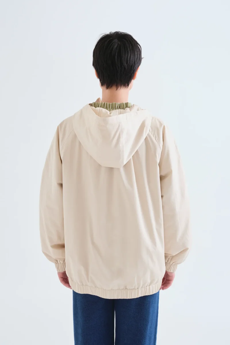 Chaqueta 100% algodón blanco crudo "CF" - Imagen 3