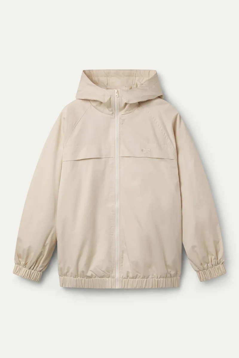 Chaqueta 100% algodón blanco crudo "CF" - Imagen 7