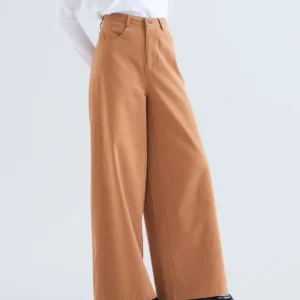 Pantalón vaquero 100% algodón camel