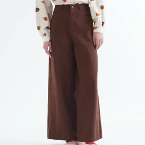 Pantalón vaquero 100% algodón marrón