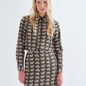 Camisa con estampado Geometry
