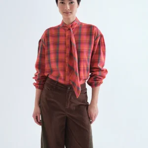 Camisa 100% algodón con estampado Pink Plaid