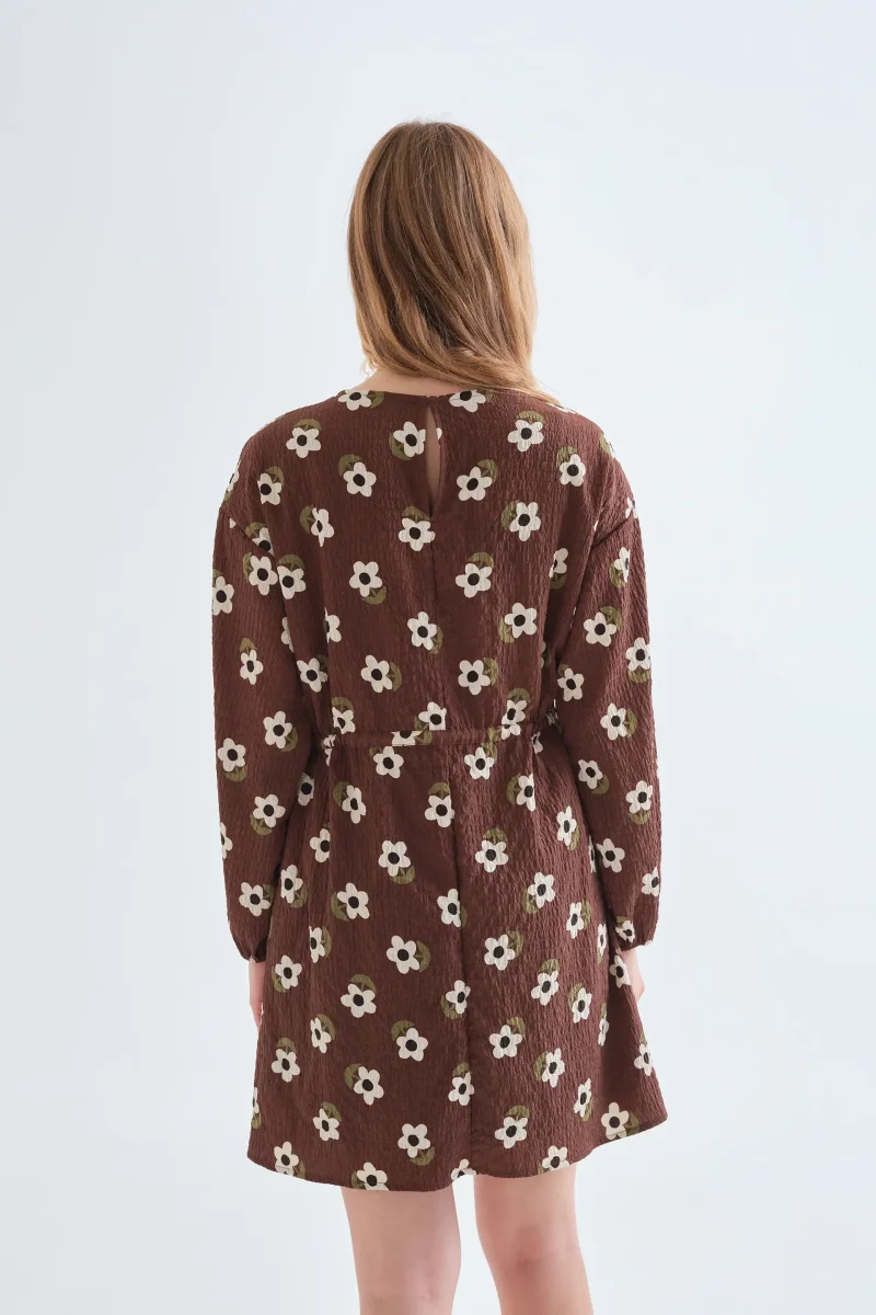 Vestido corto con estampado Santini - Imagen 3