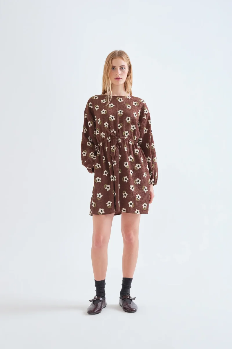 Vestido corto con estampado Santini - Imagen 5