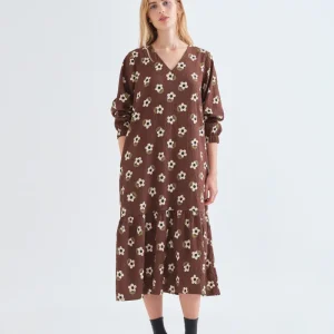 Vestido midi con estampado Santini