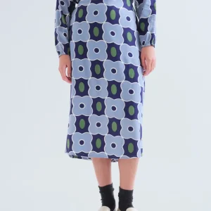 Falda midi con estampado Inverness