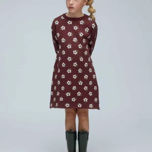 Vestido corto de niña 100% algodón con estampado Santini