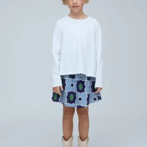 Camiseta de niña 100% algodón blanco "CF"