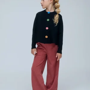 Pantalón de niña pana rosa