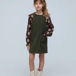 Peto de niña pana verde