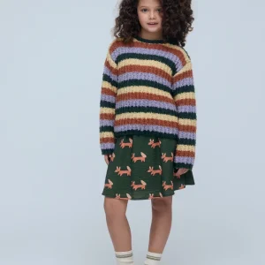 Falda corta de niña con estampado Volpe