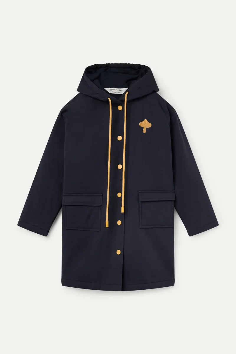 Abrigo unisex 100% algodón azul marino - Imagen 5