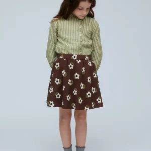 Falda corta de niña con estampado Santini