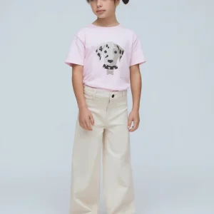 Camiseta 100% algodón con estampado de perrito dalmata