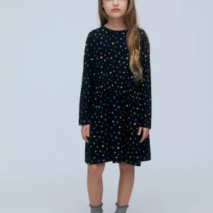 Vestido corto de niña 100% algodón con estampado Candy