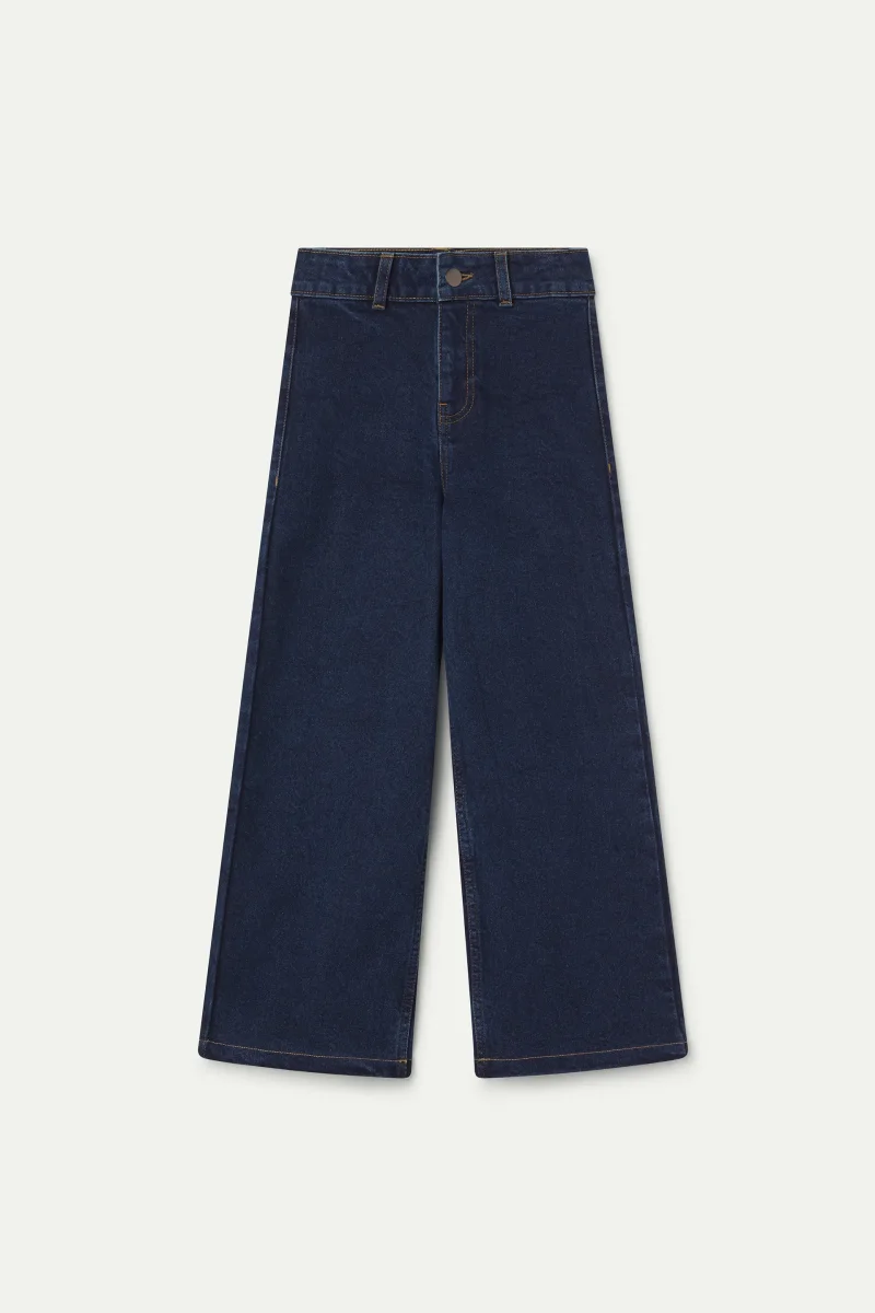 Pantalón vaquero de niña azul marino con bolsillos de corazón - Imagen 5
