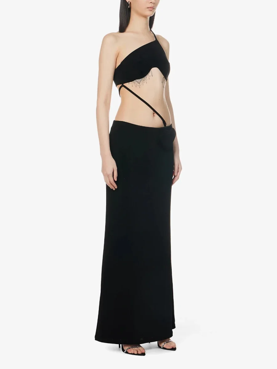 MIRROR PALAIS Aphrodite Stretch Woven Love Heart Detail Skirt - Imagen 6