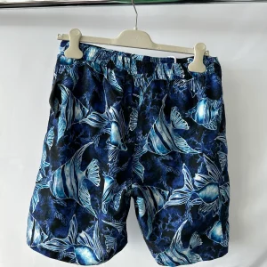 Frescobal Carioca Tailored Long Swim Shorts Trunks In Navy & Lemon
