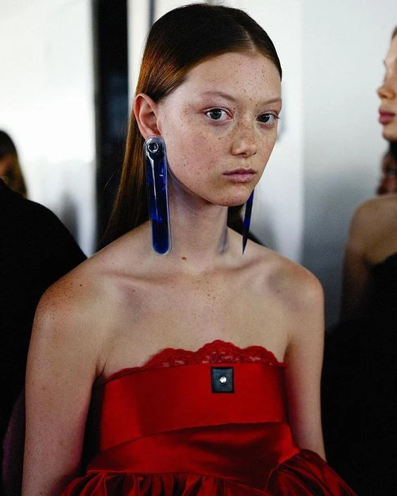 Christopher Kane Lava Gel Large Blue Earrings - Imagen 6