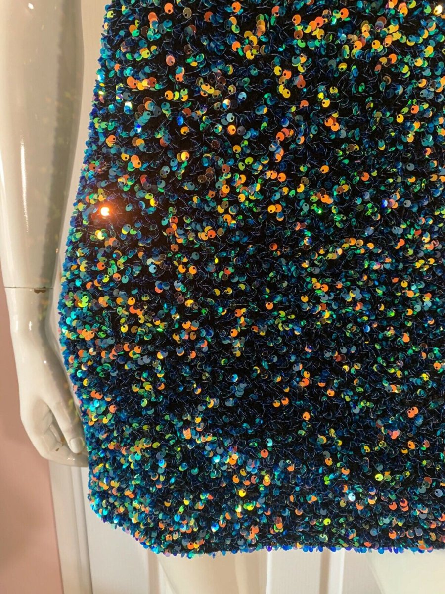 AZZARO Couture Sequin Flattering Party Dress - Imagen 5