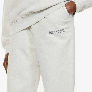 SPORTY & RICH Good Health Heather Grey Joggers