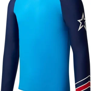 Perfect Moment Mens Blue Long Sleeve Rash Guard Ski Top