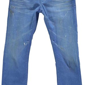 G-Star New Radar Slim Azure Blue Light Aged Jeans Made In Italy