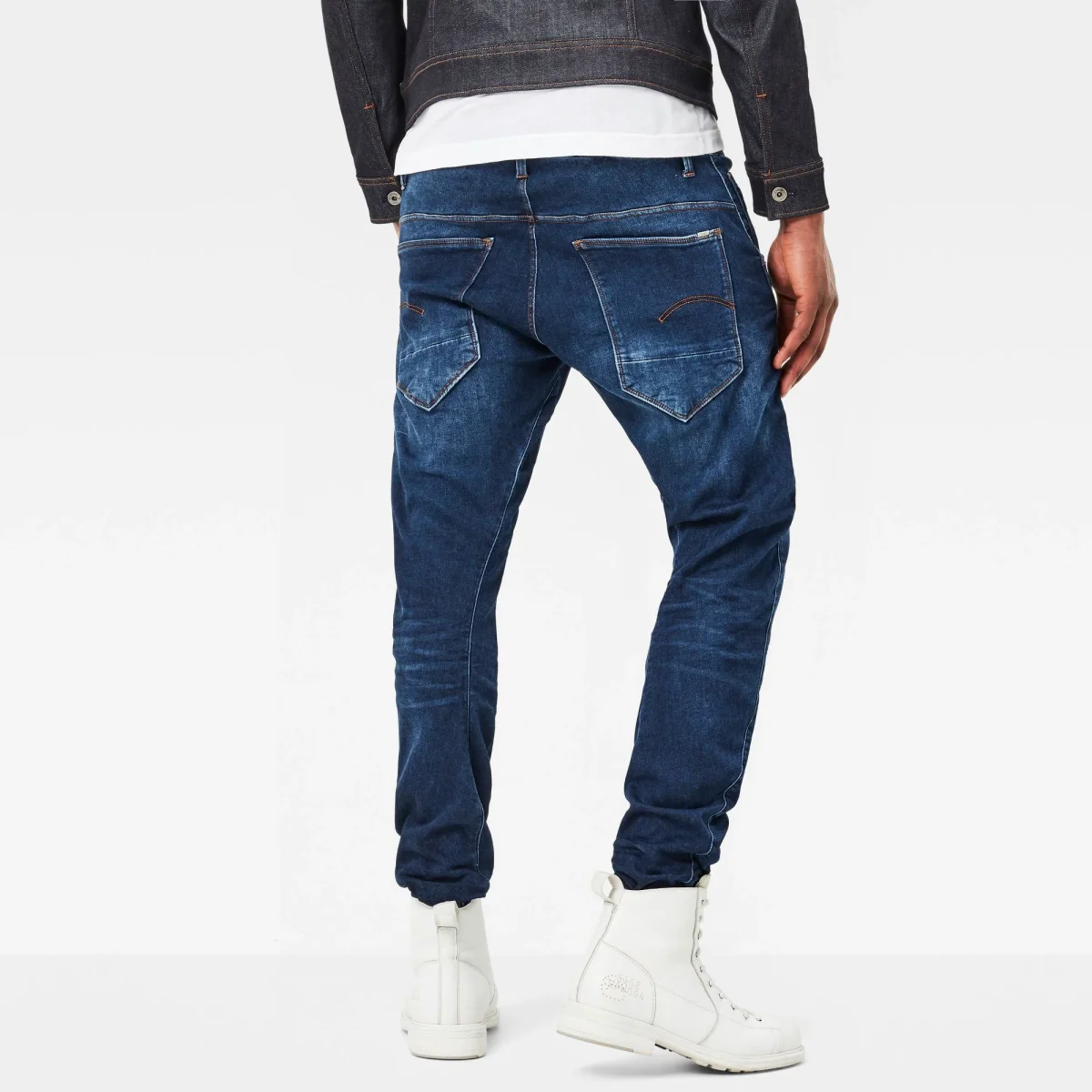 G-Star Arc 3D Sport Tapered Blue Trainer Elasticated Waist Pants Jeans - Imagen 5