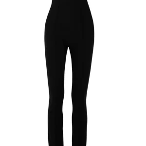 JACQUEMUS Black La Combinaison Bikini Wool Blend Cut Out Jumpsuit