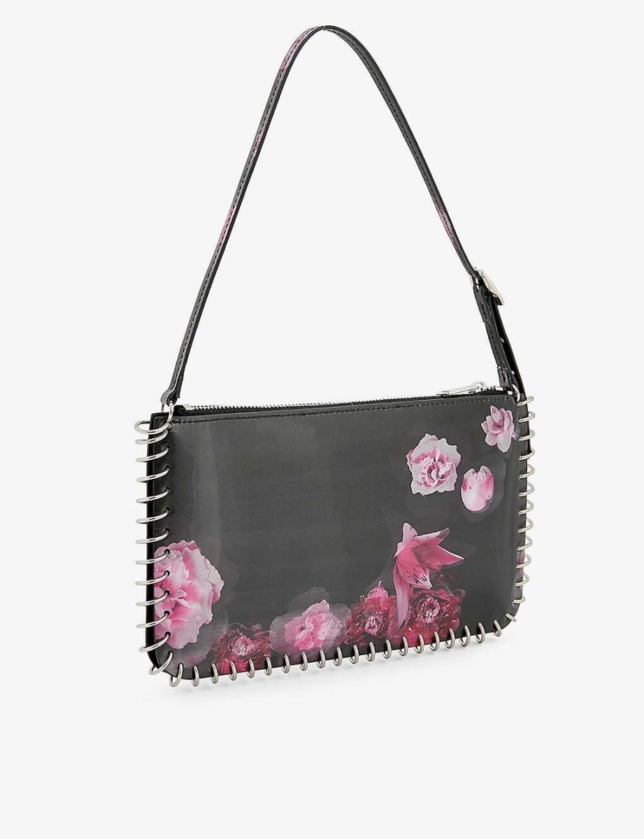 COPERNI Spiral Baguette Floral Pink Black Bag - Imagen 4