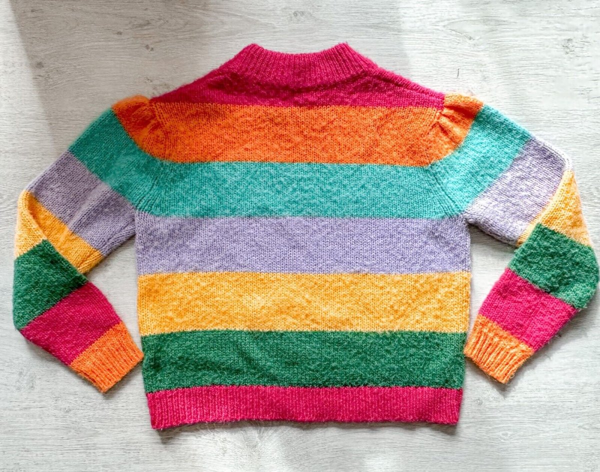 OLIVIA RUBIN Rainbow Colourful Stripe Sweater Cosy Matty Sweater Jumper - Imagen 9