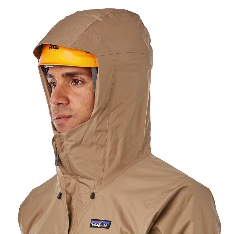 Cortavientos Impermeable Torrentshell Pullover Hombre Café / Rojo - Imagen 3